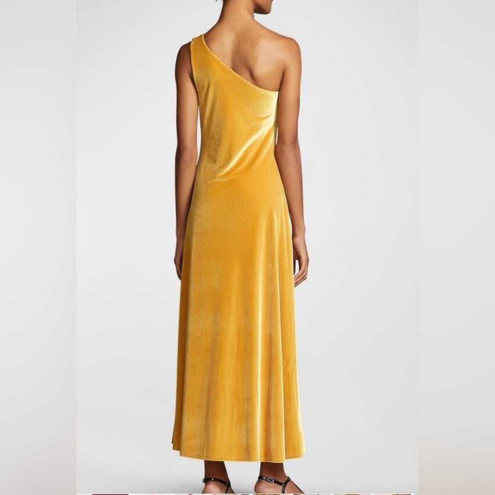 Polo Ralph Lauren One-Shoulder Velvet Stretch Cocktail Dress dress, Sz M - Picture 2 of 16